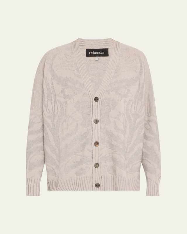 34 Width V-Neck Cardigan (Mid Plus Length)